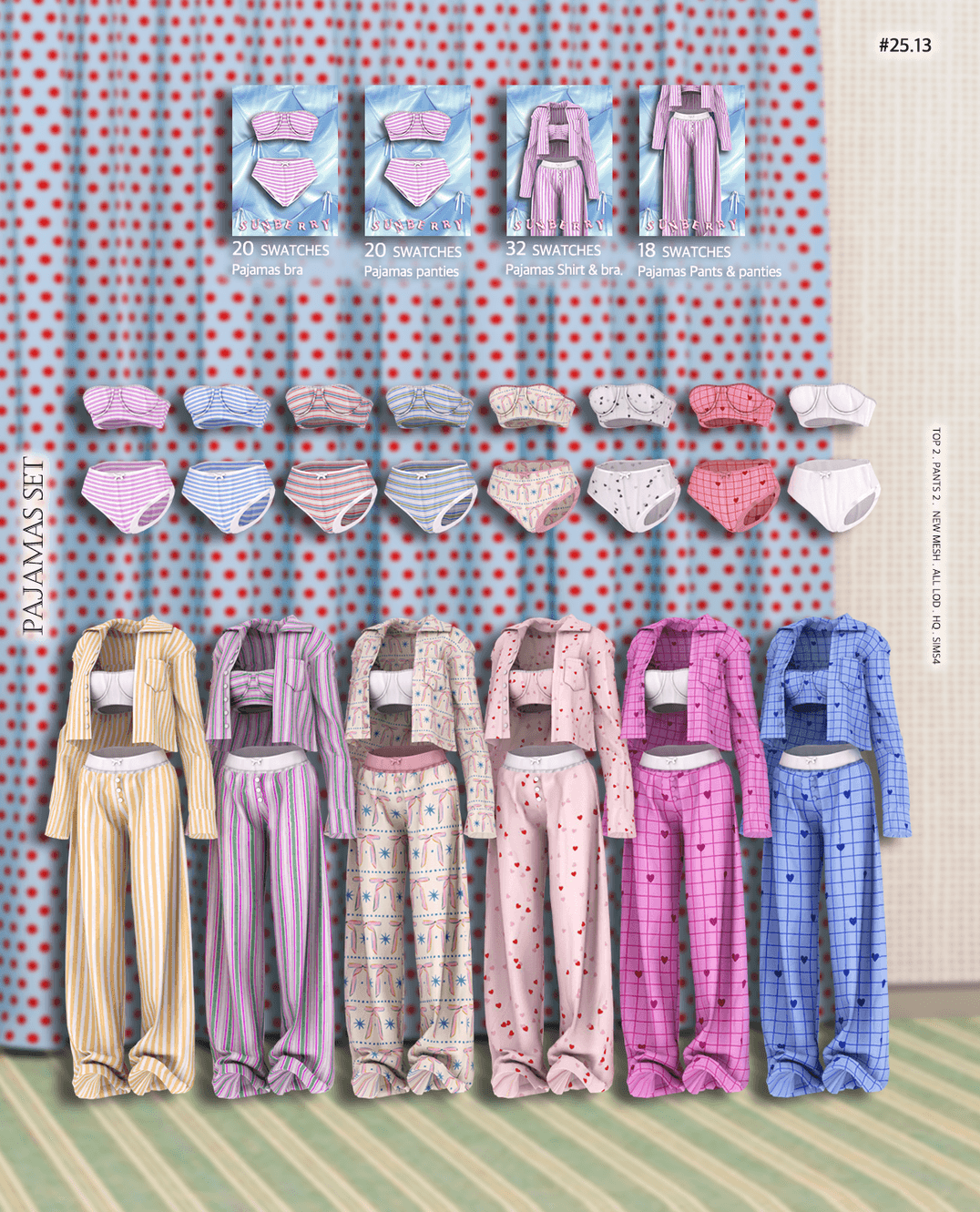 Скриншот мода Сет пижам Pajamas SET